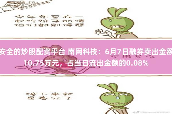 安全的炒股配资平台 南网科技：6月7日融券卖出金额10.75万元，占当日流出金额的0.08%