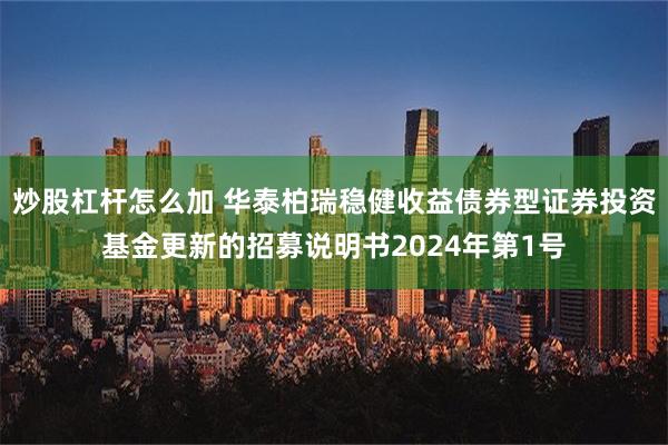 炒股杠杆怎么加 华泰柏瑞稳健收益债券型证券投资基金更新的招募说明书2024年第1号