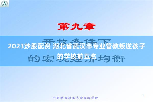 2023炒股配资 湖北省武汉市专业管教叛逆孩子的学校前五名