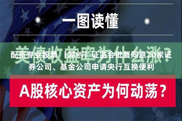 配资专业股票 【原创】证监会批复同意20家证券公司、基金公司申请央行互换便利