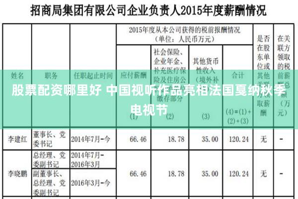 股票配资哪里好 中国视听作品亮相法国戛纳秋季电视节